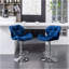Ensemble de 2 tabourets de bar Breni Velvet Diamond-814718468
