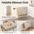 Rud Foldable Foot Stool with Soft Cushion and X Bamboo Legs, Thickened Foam Cushion Stool-875710322
