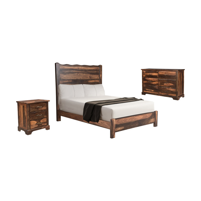 Ensemble de chambre à coucher 3 pièces Chaliyah, Grand