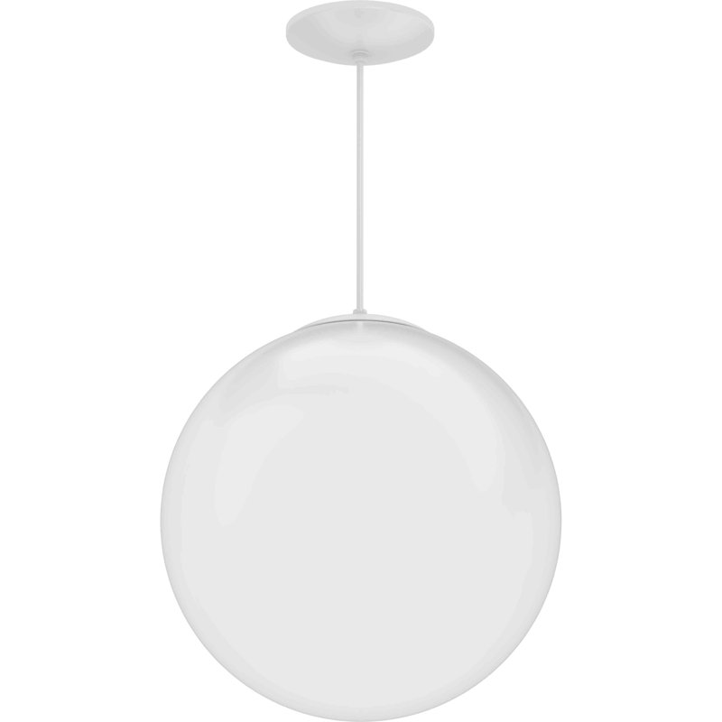  Luminaire suspendu sphérique blanc 1 lumière d'intérieur 1 lumière avec abat-jour en verre opale blanc 1 lumière