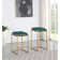 Simmerman Upholstered Counter Stool with Metal Frame