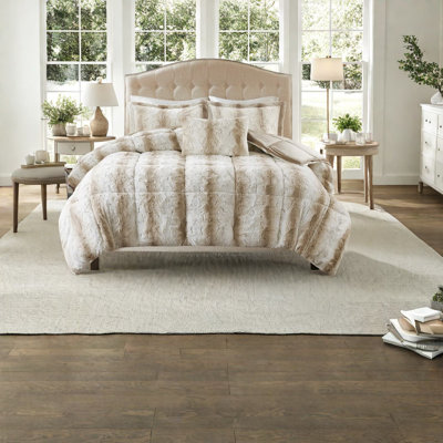Luxueux ensembles de literie en fausse fourrure de polyester, confort hypoallergénique, parfait pour la maison
