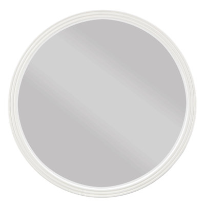Gray Round Mirror For Bedroom