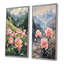 Pivoines dans la vallée balayée par le vent III - Art mural floral 2 pièces-37054222-37054189-37054227