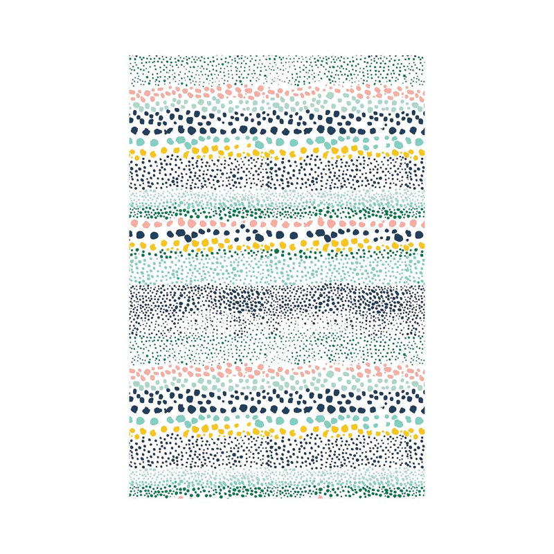 Petits pois texturés blancs par Ninola Design - peinture sur toile tendue, H 18 po x l 12 po x 1,5 po