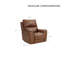 Fauteuil inclinable en cuir 44 po à triple puissance avec appui-tête réglable sans gravité et port USB intégré-408256632