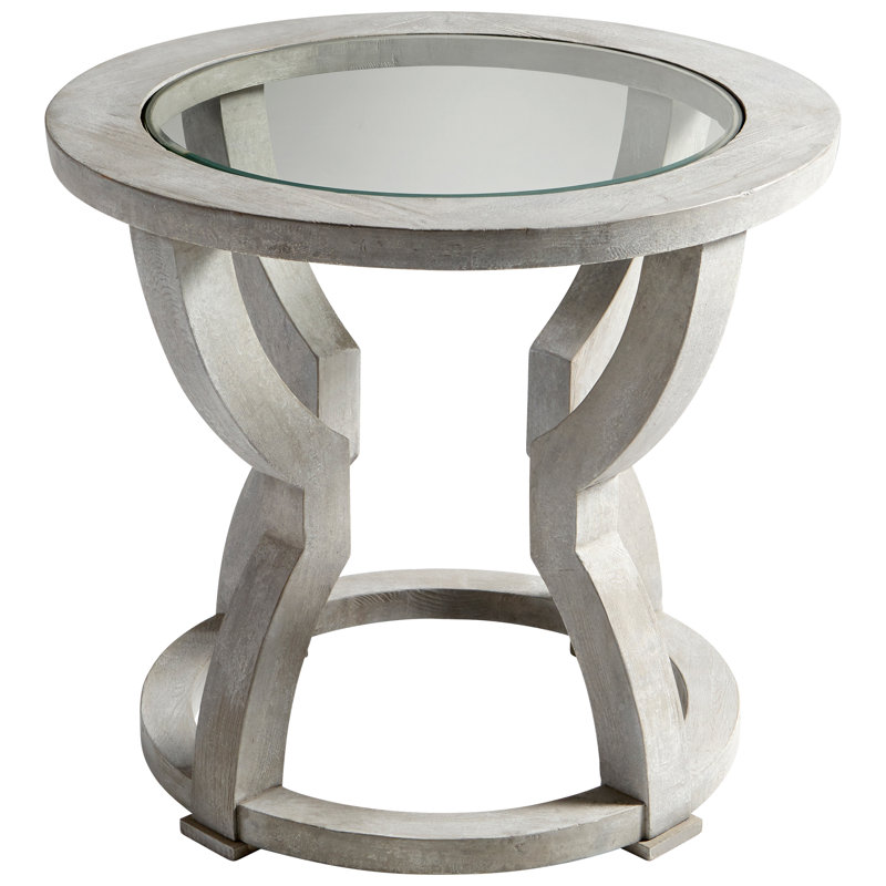 Pantheon Glass Top End Table