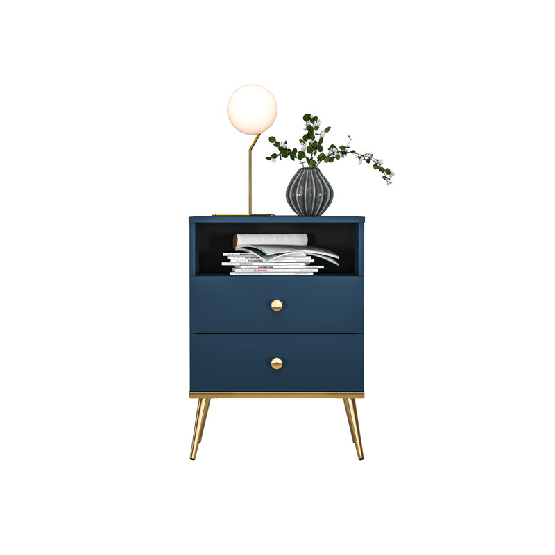 Raab 50cm W Manufactured Wood Bedside Table