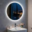 Round Lighted Wall Mounted Bathroom Mirror-1137819425