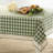 Linhart Checkered Cotton Blend Tablecloth-593755792-593756013