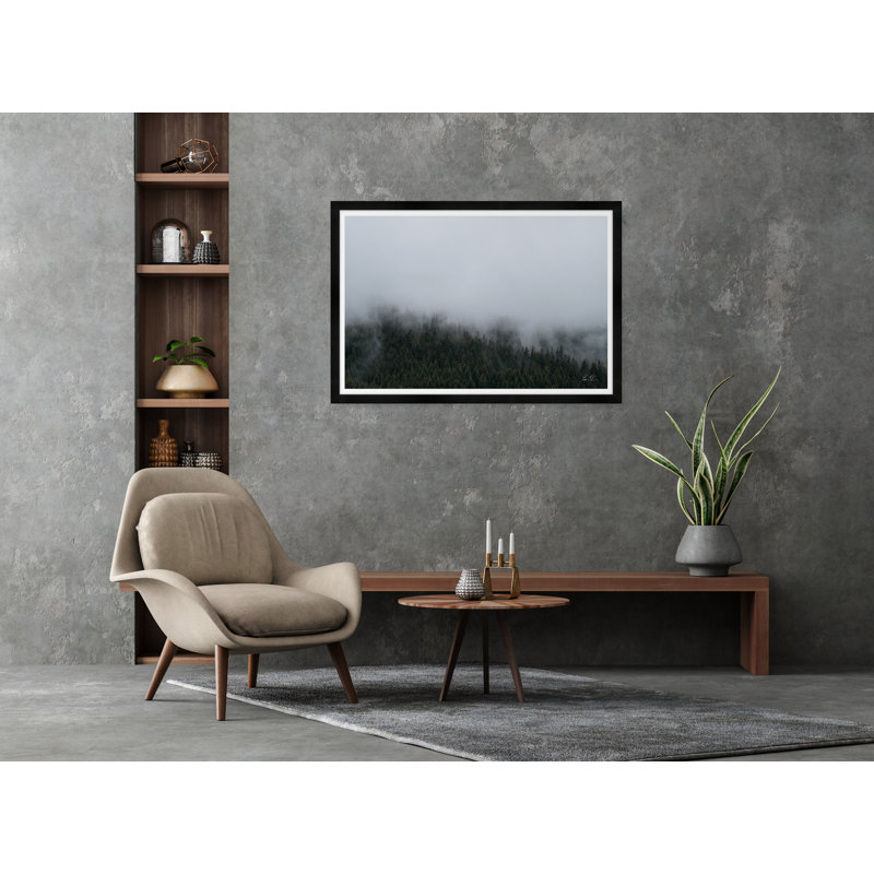 Mountain Fog Ii - Photographie avec cadre