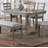 Dining Table Fabric Seat Rustic Style-874602407