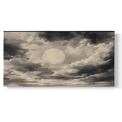 Série paysage - Cxxiv - Toile tendue avec châssis encadré - Prêt à être accroché