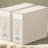 Bed Sheet And Linen Storage Organizers, 2-Pack Foldable Fabric Bins With Clear View Window And Labels For Closet, Cabinet, And Wardrobe Organization