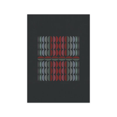 Abstract Shapes On Grey Original - Print