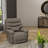 Global Home Swivel Glider Recliner With Manual Footrest, Soft Top Grain Leather, And Durable Hardwood Frame For Ultimate Comfort-2082841380