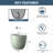 Concrete Round Planter / Pot With Drainage Holes-1472289347-1472289346