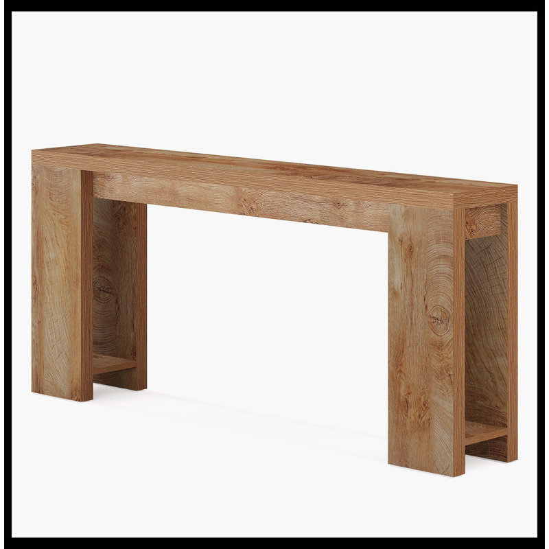 Table d'entrée 70,9 po, Brun