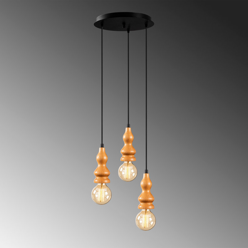 Luminaire suspendu à 3 lumières Henline