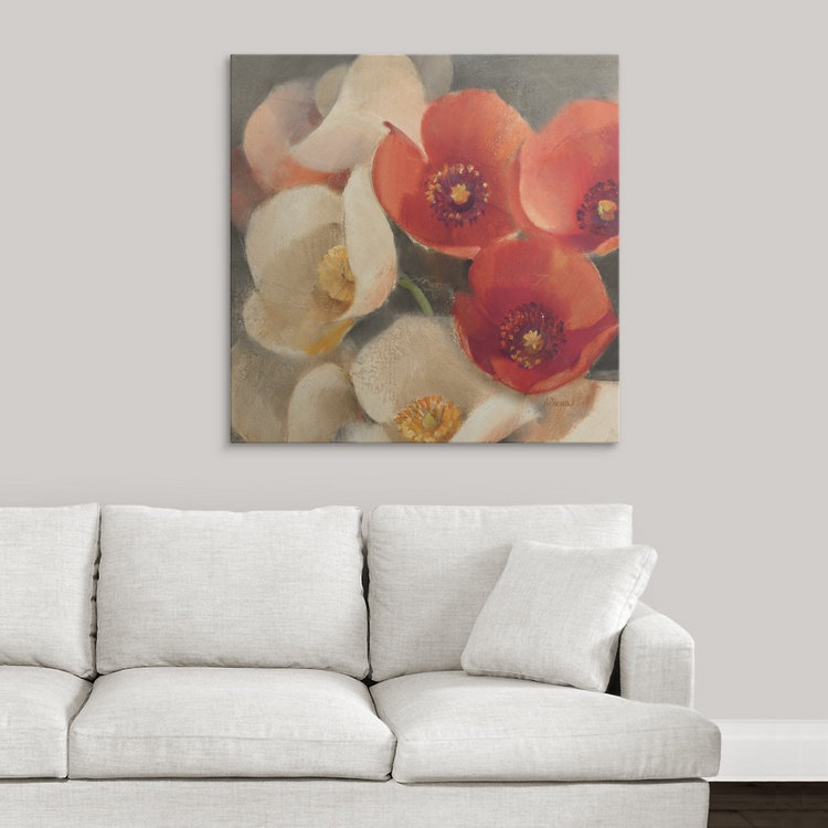 « iii »» albena hristova,, impression Poppies Bloom, H 35 po x l 35 po x P 1,5 po, Toile