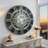 Wall Clock 24" Medium Sized for Living Room decor with Real Moving Gears England Collection-123169091