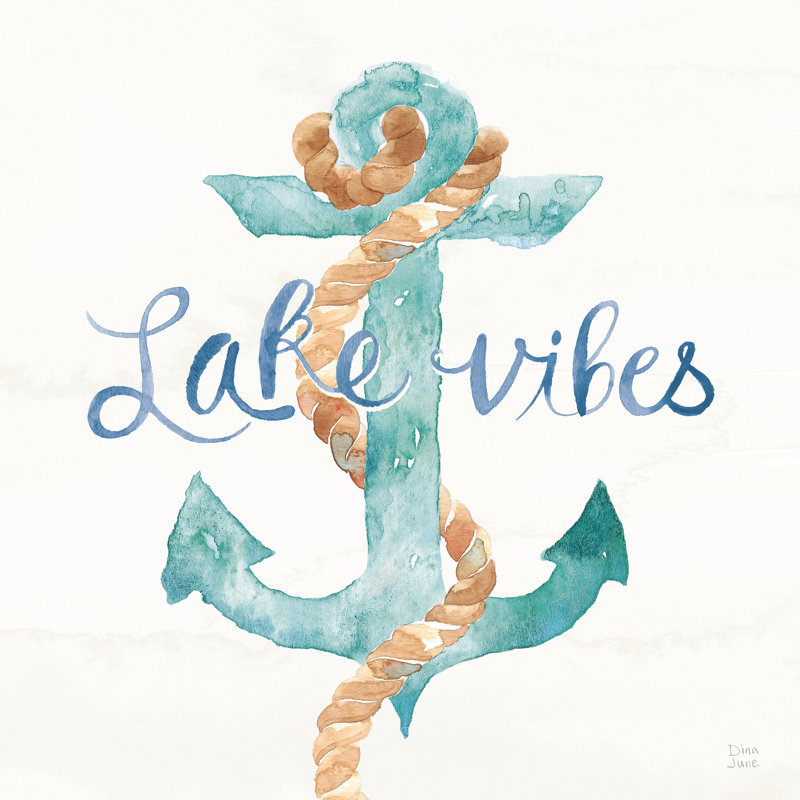 Lake Love V by Dina June - Wrapped Canvas Print, 30cm H x 30cm W