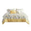 Ensemble d'édredon 5 pièces avec coussins décoratifs Seersucker - jaune-122525096