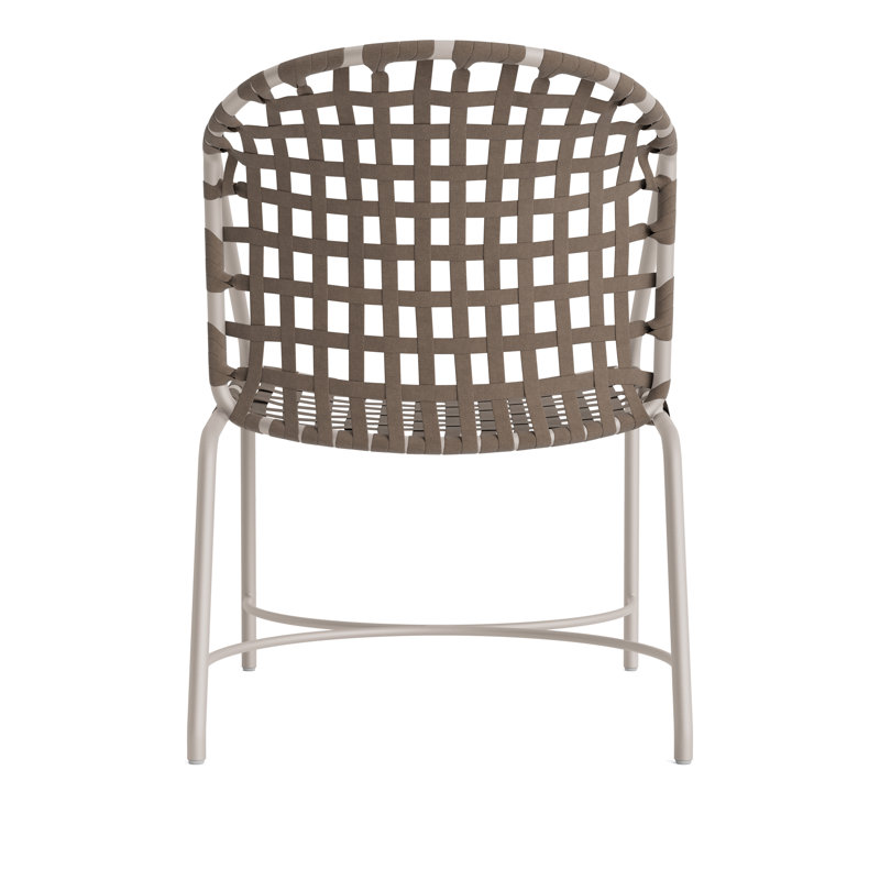Kantan Outdoor Lounge Chair, Dove Smooth/Mica Suncloth Lace