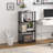 4-Tier 43.3" Corner Shelf, Open Shelves for Display and Storage-434006496