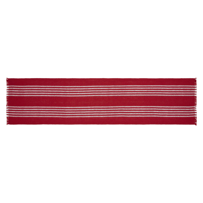 Arendal Rectangle Striped Cotton Table Runner, 36" x 12"