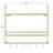 Cosmoliving By Cosmopolitan Modern Iron Wall Shelf