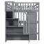 Lit mezzanine double avec escalier, bibliothèque, tiroirs, bureau et garde-robe-1269771727-1269771723