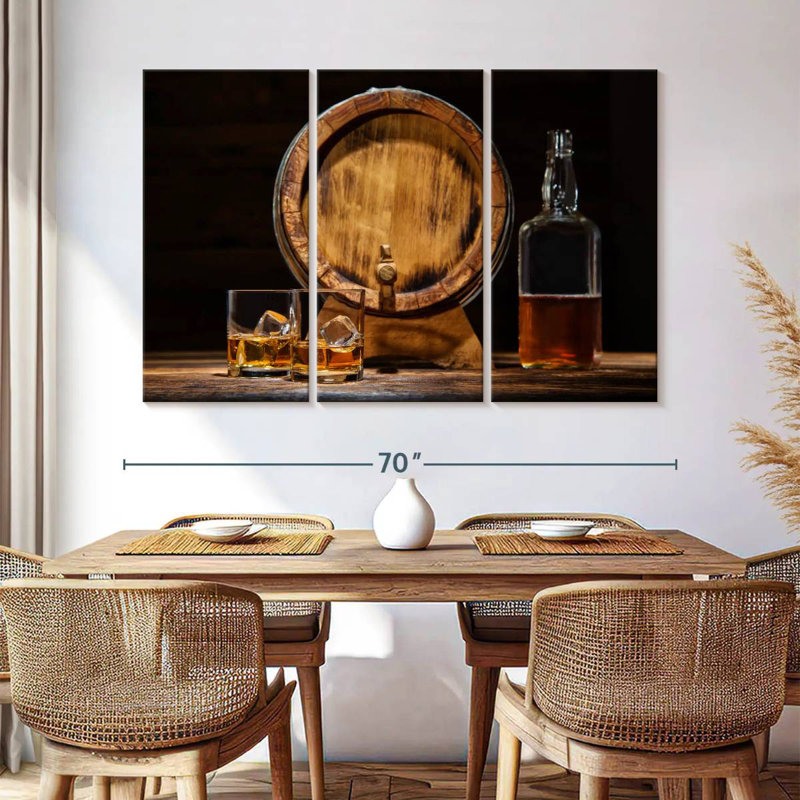 Yarlin Good Age Whiskey, 42" H x 65" W