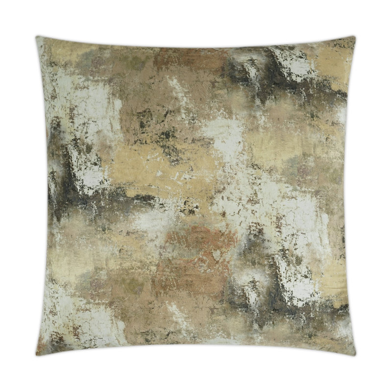 Reverie Abstract Throw Pillow, Topaz, Square 22"