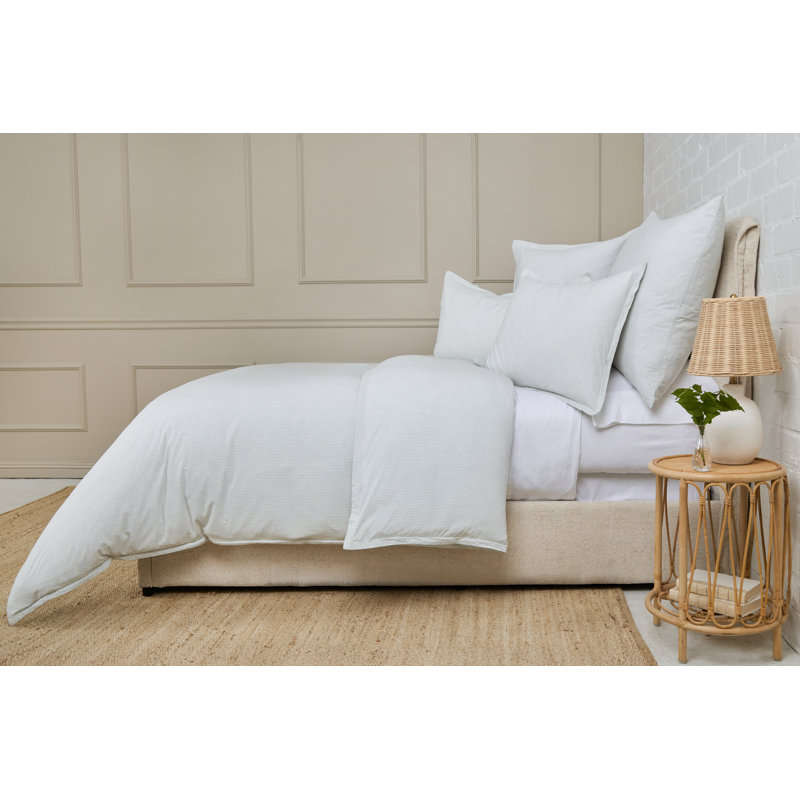Luke Duvet Cover, Queen Duvet Cover, Light Blue