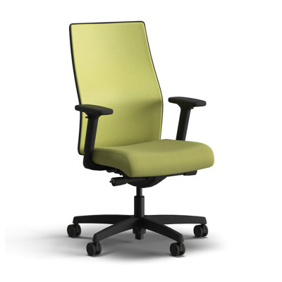 HON Ignition 2.0 Mid-Back Task Chair, Advanced Tilt, Black Frame, Pear