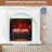 Lupi 20'' W Black Electric Logs with 5120 BTU