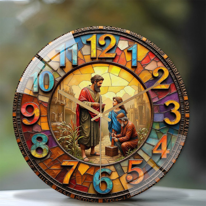 Horloge murale rétro 12 po