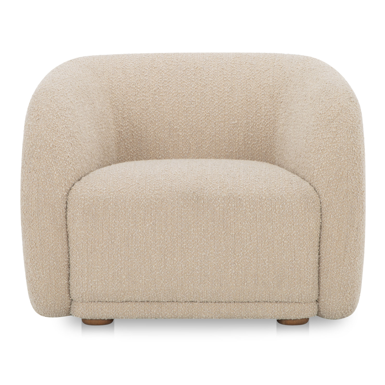 Penelope Barrel Armchair, Beige Boucle