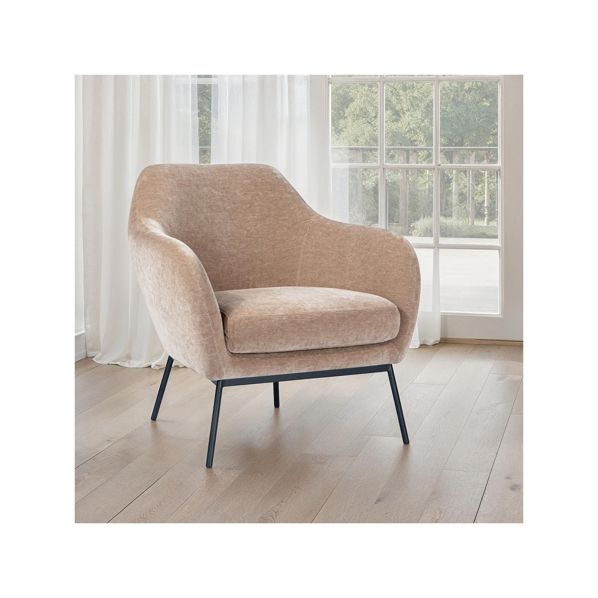 Martina Accent Chair, Chocolate