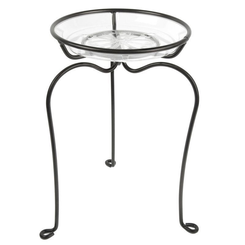 Support pour plante Leesport, H 21 po x l 12 po x p 12 po, Noir