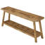 Console Farmhouse, table d'entrée en bois avec rangement ouvert à 2 niveaux, canapé rustique étroit derrière le canapé pour le couloir, le salon ou le vestibule-1841174104