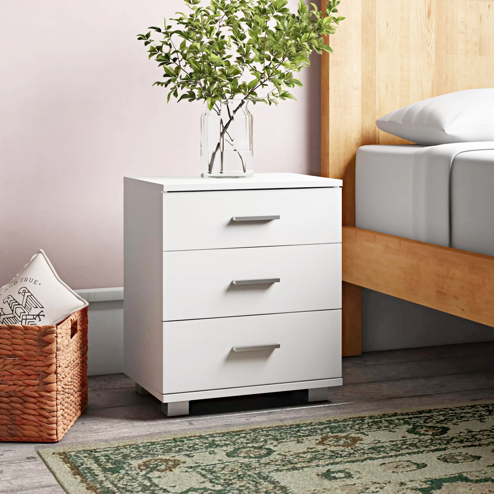 Handleless bedside deals table