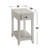 Wooden Rectangular Top With One Drawer, White-1177086492