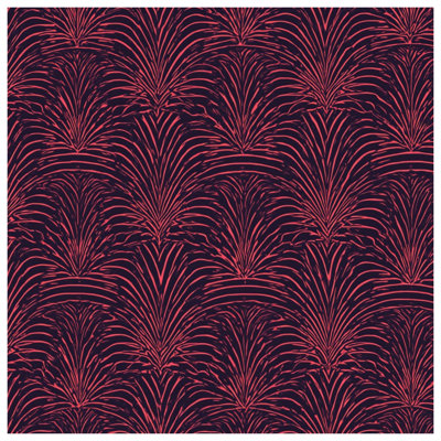 Pink Palm Leaf Pattern Blankets
