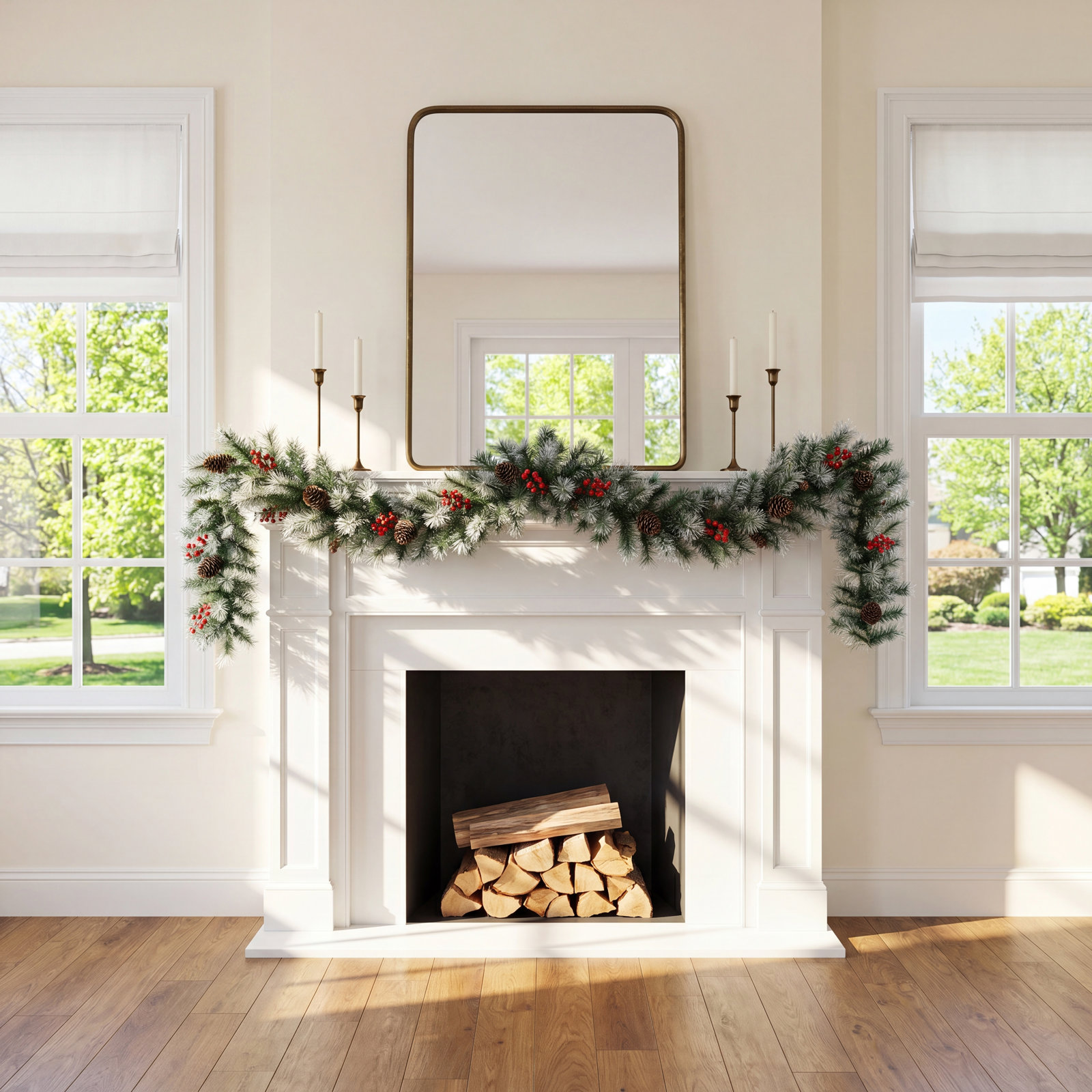 Ernberg 108" Pre-Lit Christmas Garland