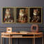 Ensemble de 3 reproductions de giclées encadrées, série royale L III - prêt à être accroché-107267759-107267761