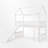 Twin Size Low Loft Bed With Slide-1225399310