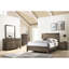 Lit double à panneau double avec finition grise de qualité, décor de chambre à coucher contemporain, lit en bois de construction stable, configuration, bois-1211335924-1211335926