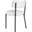 Chaise de salle à manger rembourrée en métal et polyester Almeda-510001444-510001447